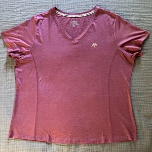 Aeropostale Sport muted raisin short-sleeve V-neck tee EUC 3X